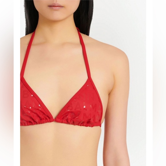 BALMAIN**Red Logo Monochromatic Bikini Set**US 4 $580 - Picture 3 of 13